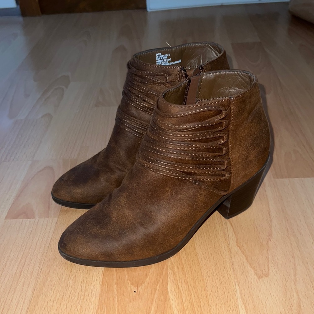 Brown booties